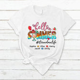 Lofaris Watermelon Leopard Hello Summer Grandma Kids T - Shirt